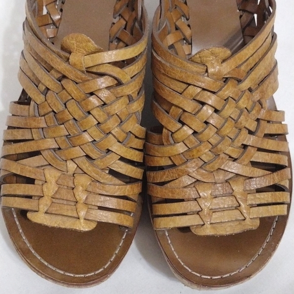 Tory Burch Killiam Leather Woven Cork Wedge Sandals US 7.5 - Picture 6 of 15